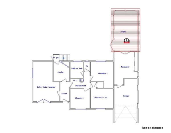 Maison 5 pièces sur terrain de 536m2