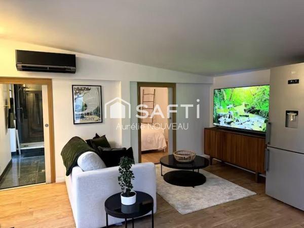 Maison de plan-pied + T2, piscine, terrasses, investissement possible