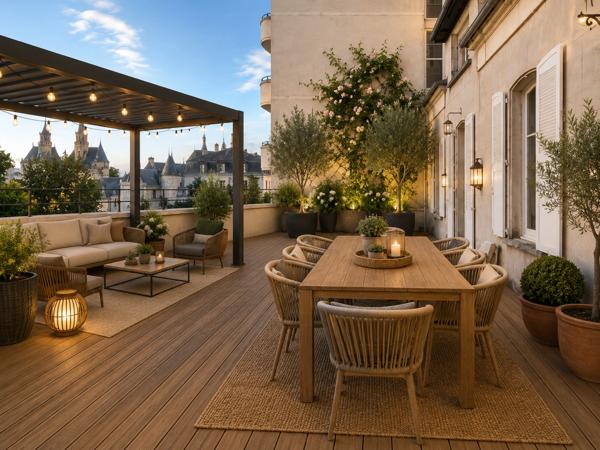 "Appartement 91 m² avec Terrasse exceptionnelle de 150 m² – " Une Maison dans le Ciel " - Plein Centre Nevers