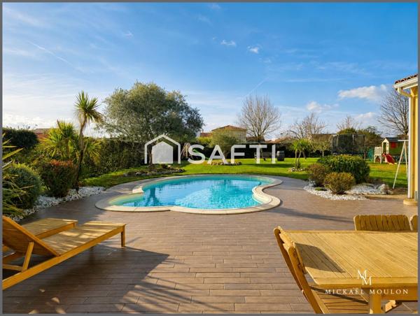 Maison T4 familiale avec piscine et beaux volumes