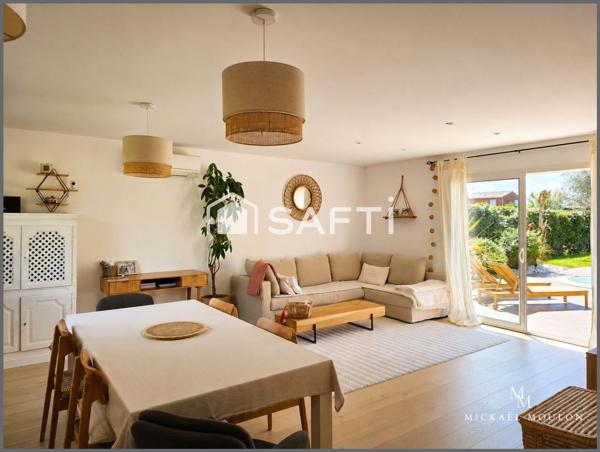 Maison T4 familiale avec piscine et beaux volumes