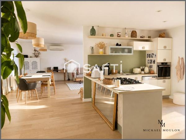 Maison T4 familiale avec piscine et beaux volumes