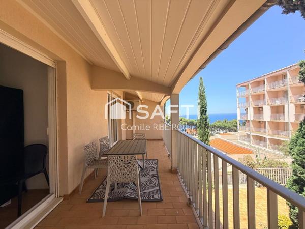 BANYULS-SUR-MER T3, ENTIEREMENT RENOVE, BALCON VUE MER LATERALE