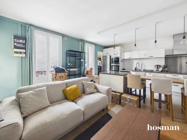 Coup de coeur 2 pièces de 45m² - Dernier étage - Entièrement rénové avec goût - Rue Orfila, 20ème arrondissement