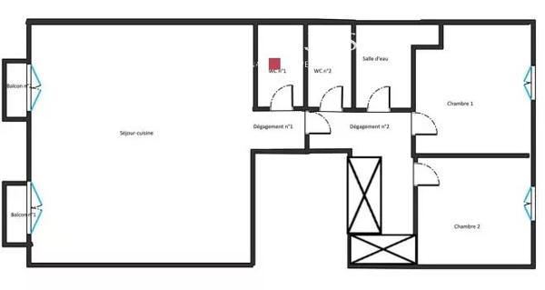 Paris XVI Foch – appartement rénové de 80 m² avec balcons