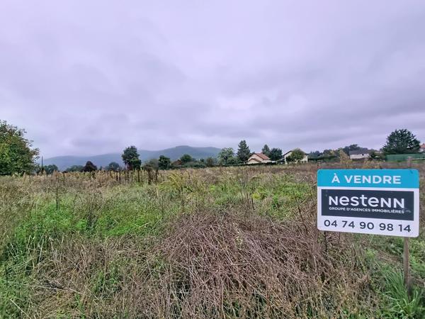 Terrain à bâtir 700 m² , viabilisé , Villemoirieu