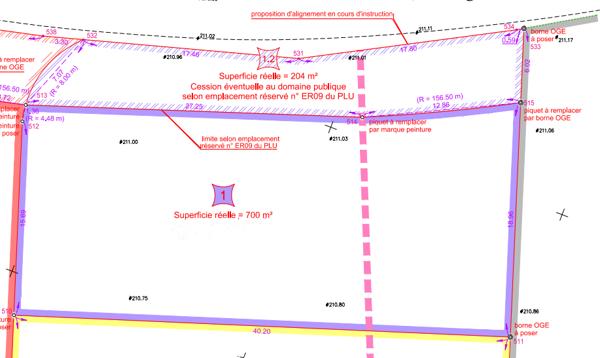 Terrain à bâtir 700 m² , viabilisé , Villemoirieu