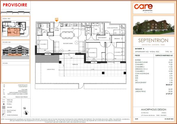 Haute Savoie (74), à vendre SAMOENS - Domaine skiable Grand-Massif - Appartement neuf T4 bis 84,55 m²