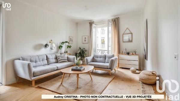 Appartement à vendre 2 pièces 56 m² Levallois-Perret