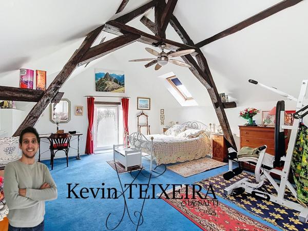 Grande maison en campagne avec 4 chambres.