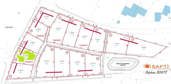 Terrain de 528 m² viabilisée (lot 10) – Le Puy