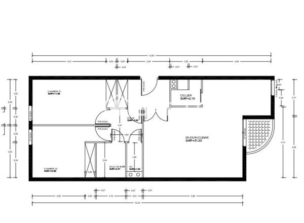 T3 Spacieux en plein centre de Mérignac + Parking