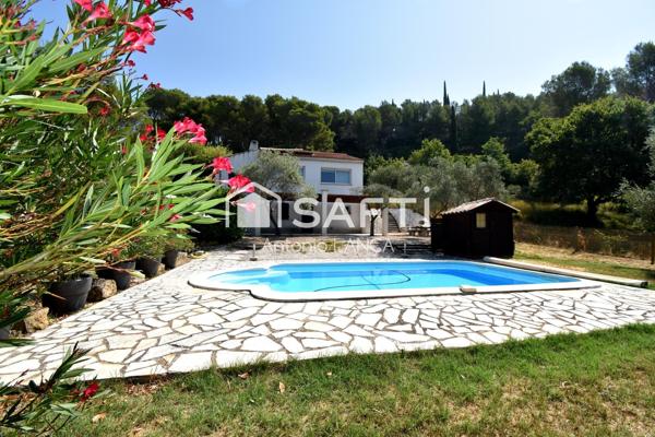 VENTABREN – Maison 126 m² – 5 300 m² de terrain – Piscine – Calme absolu
