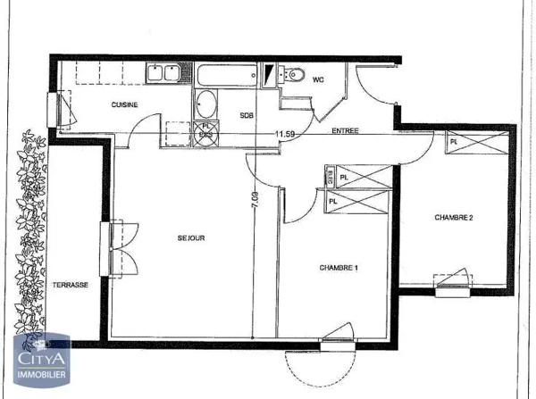 Appartement à vendre 3 pièces 62m² Provins (77160)