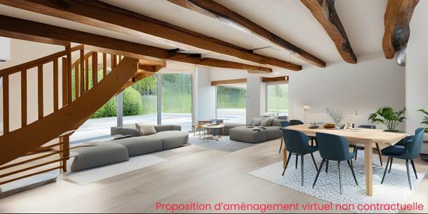 25550 ALLONDANS – SPECIAL INVESTISSEUR – FERME 2 MAISONS INDEPENDANTES + DEPENDANCES – 9 PIECES - 5/6 CHAMBRES – GARAGE