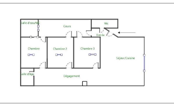 Appartement à vendre    4 pièces • 74 m2 Marseille 6