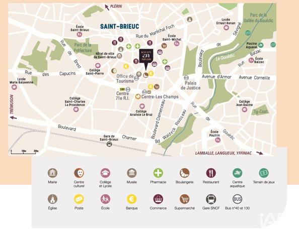 Appartement à vendre 4 pièces 119 m² Saint-Brieuc