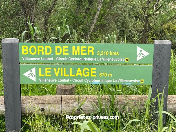 Appartement Villeneuve Loubet 2 pièce(s) 48m2 , jardins 141m2, 2 parkings