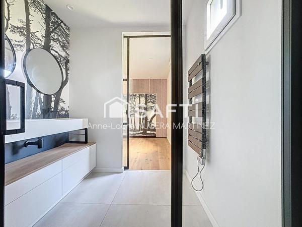 Maison ossature bois de plain pied, 4 chambres, un garage et grand jardin