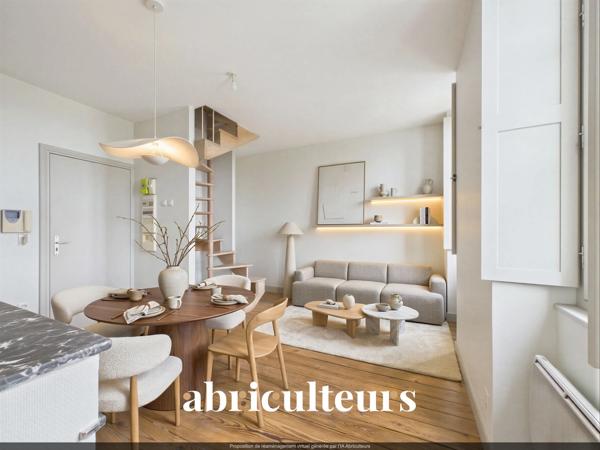 Duplex lumineux avec vue dégagée Dernier étage au cœur des Chartrons, Bordeaux