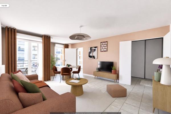Appartement à vendre |                                       Lyon 09 |                                        3 pièces  |  71 m²