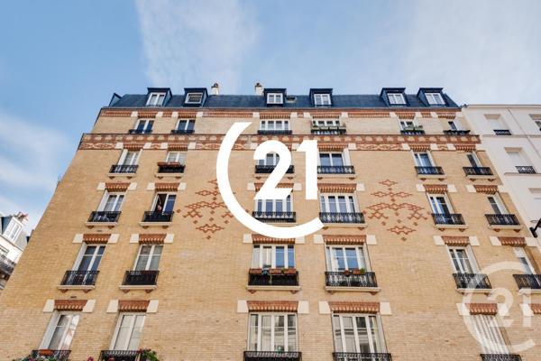 Appartement F2 à vendre  2 pièces - 35,50 m2 PARIS - 75018