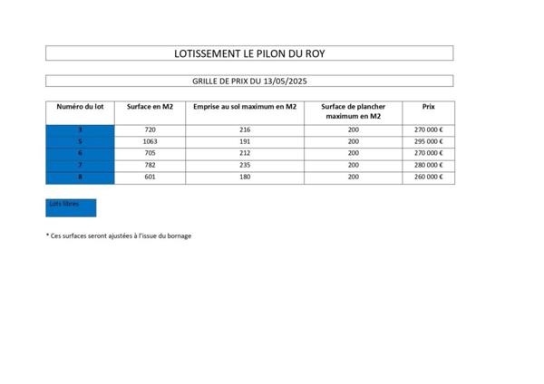 Terrain à vendre de 600 m²