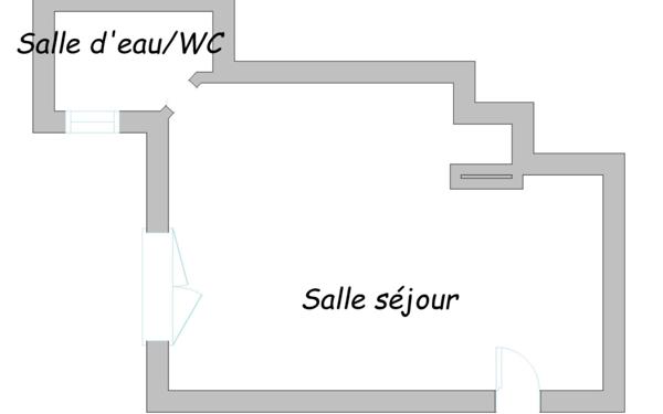 Appartement à vendre    2 pièces • 13,35 m2 Paris 2