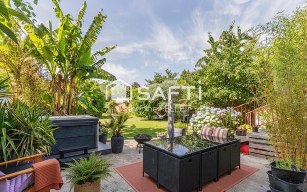 Maison meulière de caractère avec jardin, jacuzzi et combles aménageables