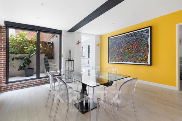 Paris 16e – Appartement de réception en rez-de-jardin avec patio