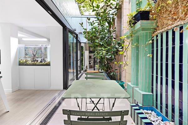 Paris 16e – Appartement de réception en rez-de-jardin avec patio