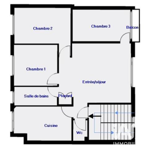Appartement à vendre 4 pièces 70,14 m² Vitry-sur-Seine