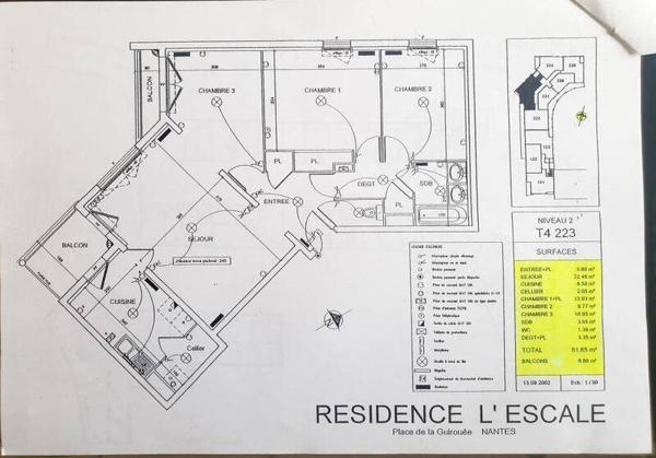 Appartement 4 pièces - 44200 Nantes