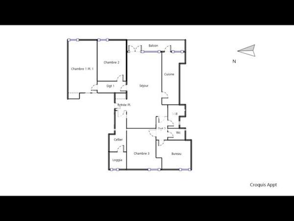 À vendre Appartement 5 pièces 77.72 m² - Mérignac 33700