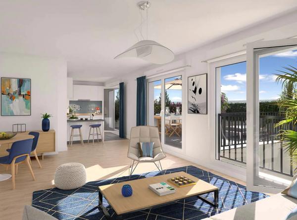 appartement à vendre 3 pièces avec balcon et parking à MANTES LA VILLE (78)