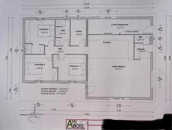 Maison individuelle plain-pied à vendre 4 pièces GAP (05) terrain 650 m²