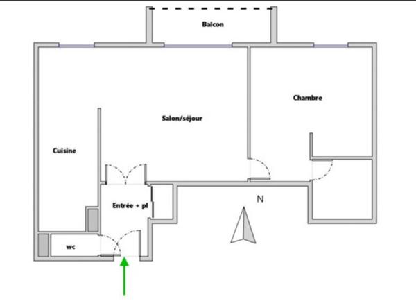 Appartement à vendre 2 pièces de 47 m²