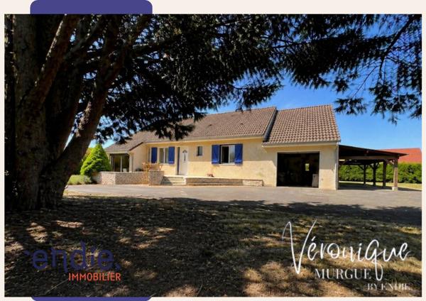 Rare à Yzeure Haut-Barrieux – Maison plain-pied rénovée – 112 m² – 3 ch – terrain 2116 m² – sans vis-à-vis – coup de cœur, endie immobilier, veronique murgue