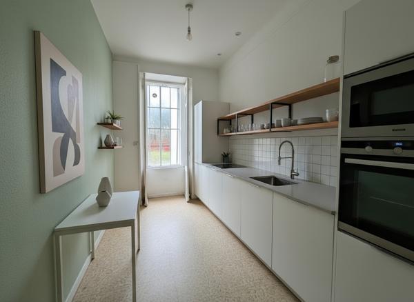 Appartement Haussmannien d'Exception T3 de 80m² avec jardin de 100m² à Marseille  13004- Référence CG1324
