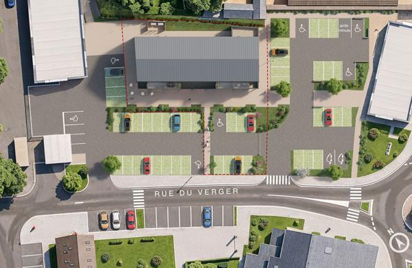 Vente d'une appartement de 3 pièces deux chambres avec box et place de parking dans le centre de Planguenoual