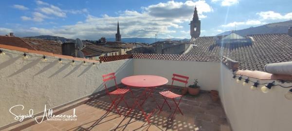 Appartement avec toit terrasse à vendre 4 pièces LIMOUX (11), à 25 min aéroport Carcassonne