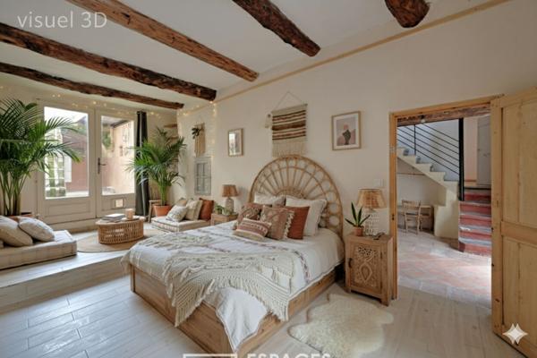 Maison ancienne et sa terrasse secrète