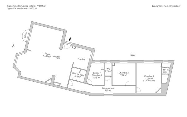 Appartement Paris 20e - PYRÉNÉES / JOURDAIN