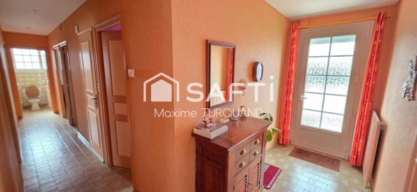 Pavillon sur sous-sol, 105m², 4 chambres, 1000m² de terrain.