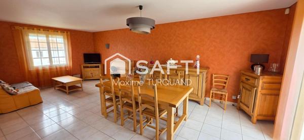 Pavillon sur sous-sol, 105m², 4 chambres, 1000m² de terrain.