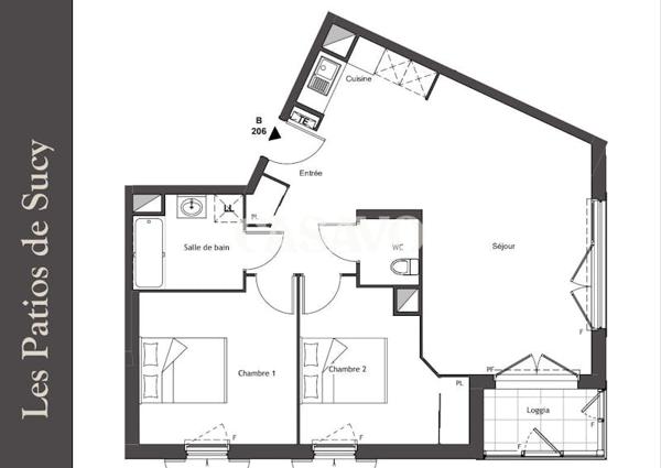 Vente Appartement 3 pièces de 65m² - 94370 Sucy-en-Brie