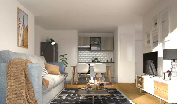 Appartement Neuf T2 de 67,58 m² + Balcon + Parking et garage à Toulouse