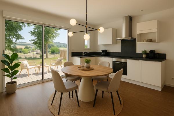 Maison neuve à Puygouzon 97m², jardin et parking