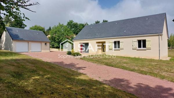 Pavillon de plain-pied avec double garage