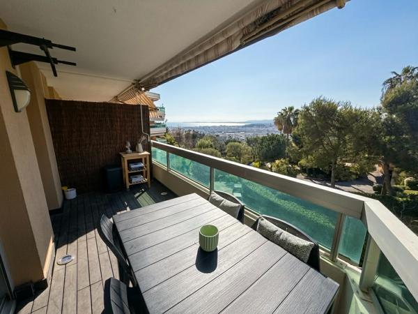 Appartement Nice Corniche Fleurie 3 pièces 65 m2 terrasse vue mer